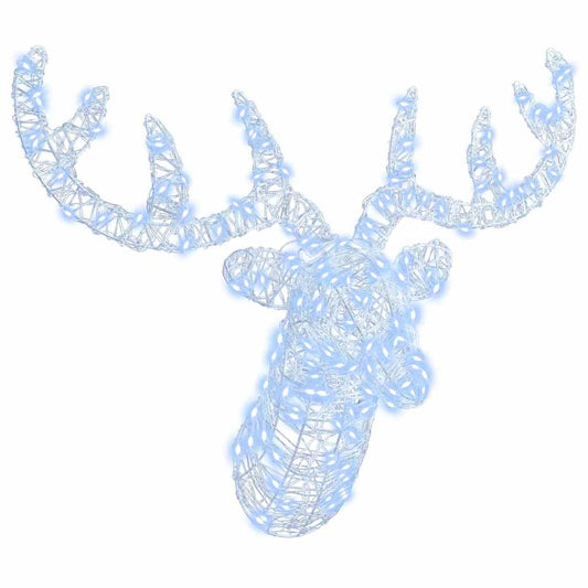 vidaXL Κεφάλι Ράντερ Ψυχρό λευκό 60 cm Ακρυλικό