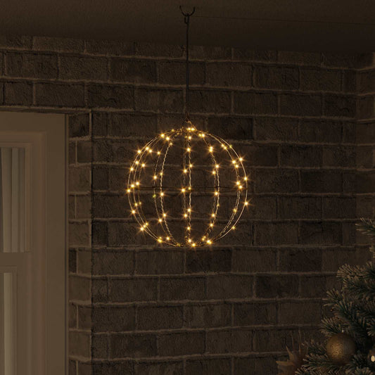 vidaXL Μπάλα Θερμό λευκό 30 x 30 x 32 εκ Μέταλλο 96 LED