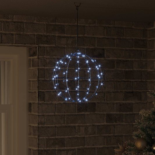 vidaXL Μπάλα Ψυχρό λευκό 30 x 30 x 32 εκ Μέταλλο 96 LED