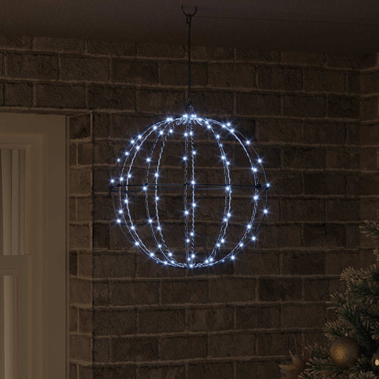 vidaXL Μπάλα Ψυχρό λευκό 40 x 40 x 42 cm Μέταλλο 120 LED
