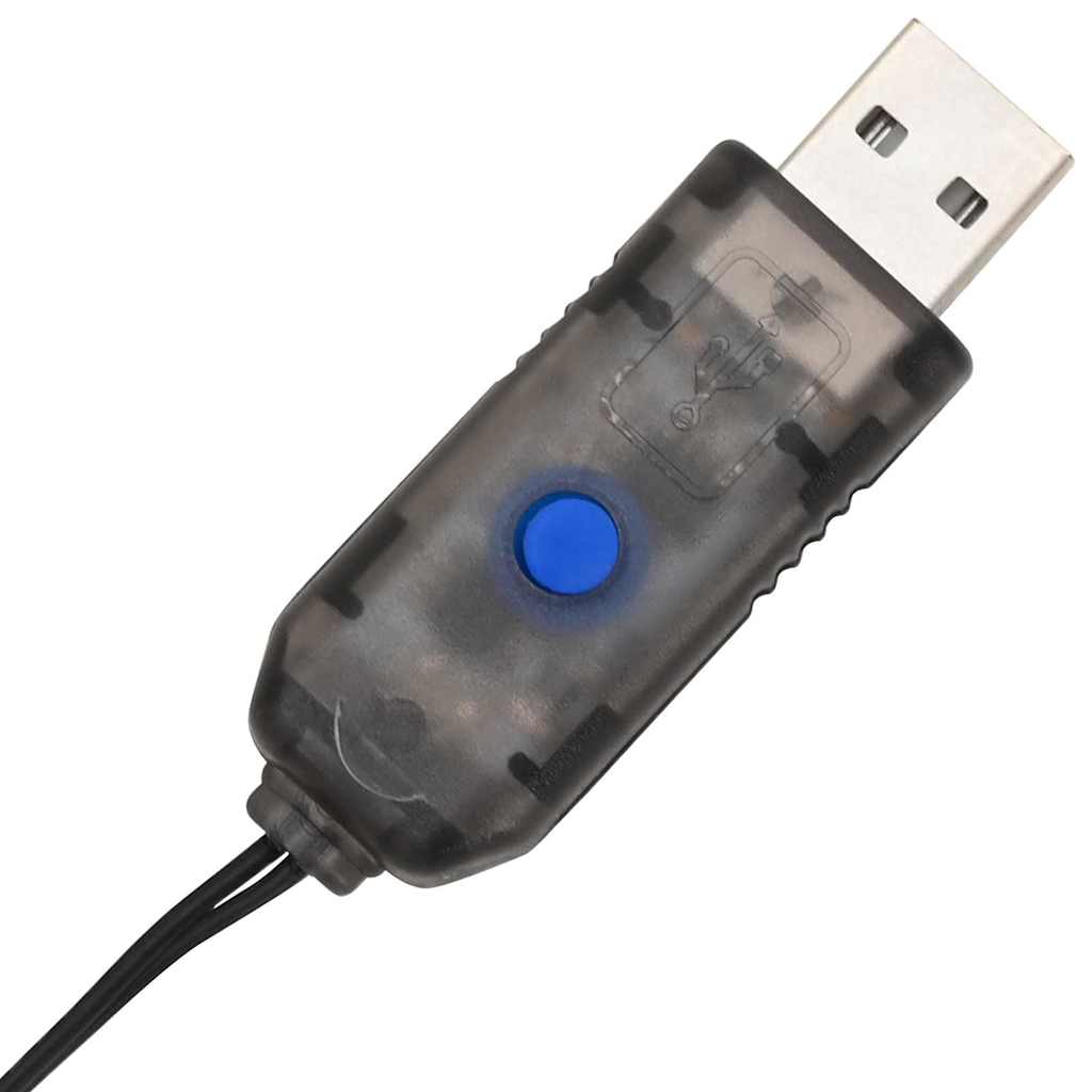 vidaXL Μπάλα με 320 LED 2 pcs Ψυχρό λευκό 50 cm Μέταλλο