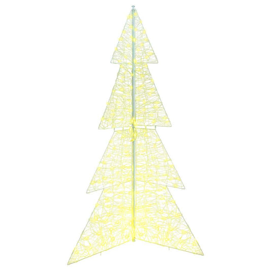 vidaXL Χριστουγεννιάτικο Δέντρο με 240 LED Θερμό λευκό 180 cm Ακρυλικό