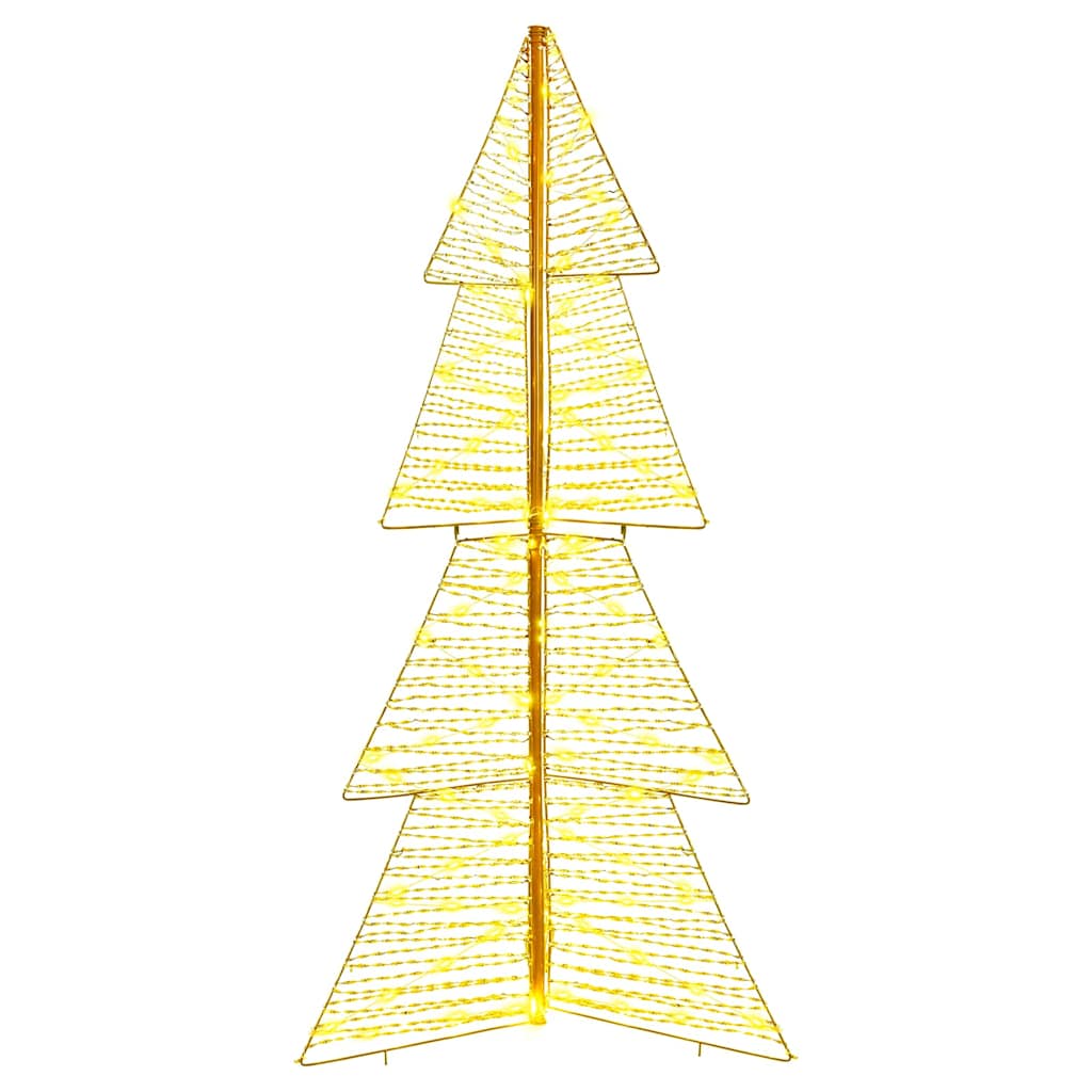 vidaXL Χριστουγεννιάτικο Δέντρο με 160 LED Θερμό λευκό 150 cm PET