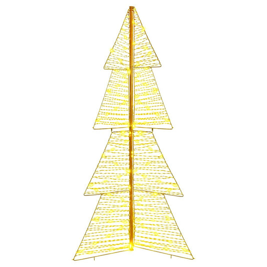 vidaXL Χριστουγεννιάτικο Δέντρο με 160 LED Θερμό λευκό 150 cm PET