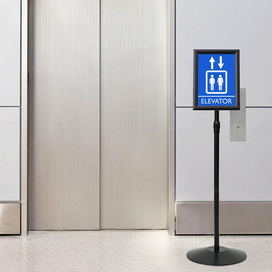 vidaXL Πόδι αφίσας Ασημί a4 PVC και Ατσάλι