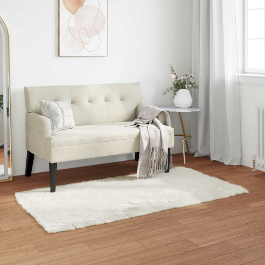 vidaXL Χαλί από τεχνητό πρόβειο δέρμα TAFALLA Λευκό 60 x 110 cm