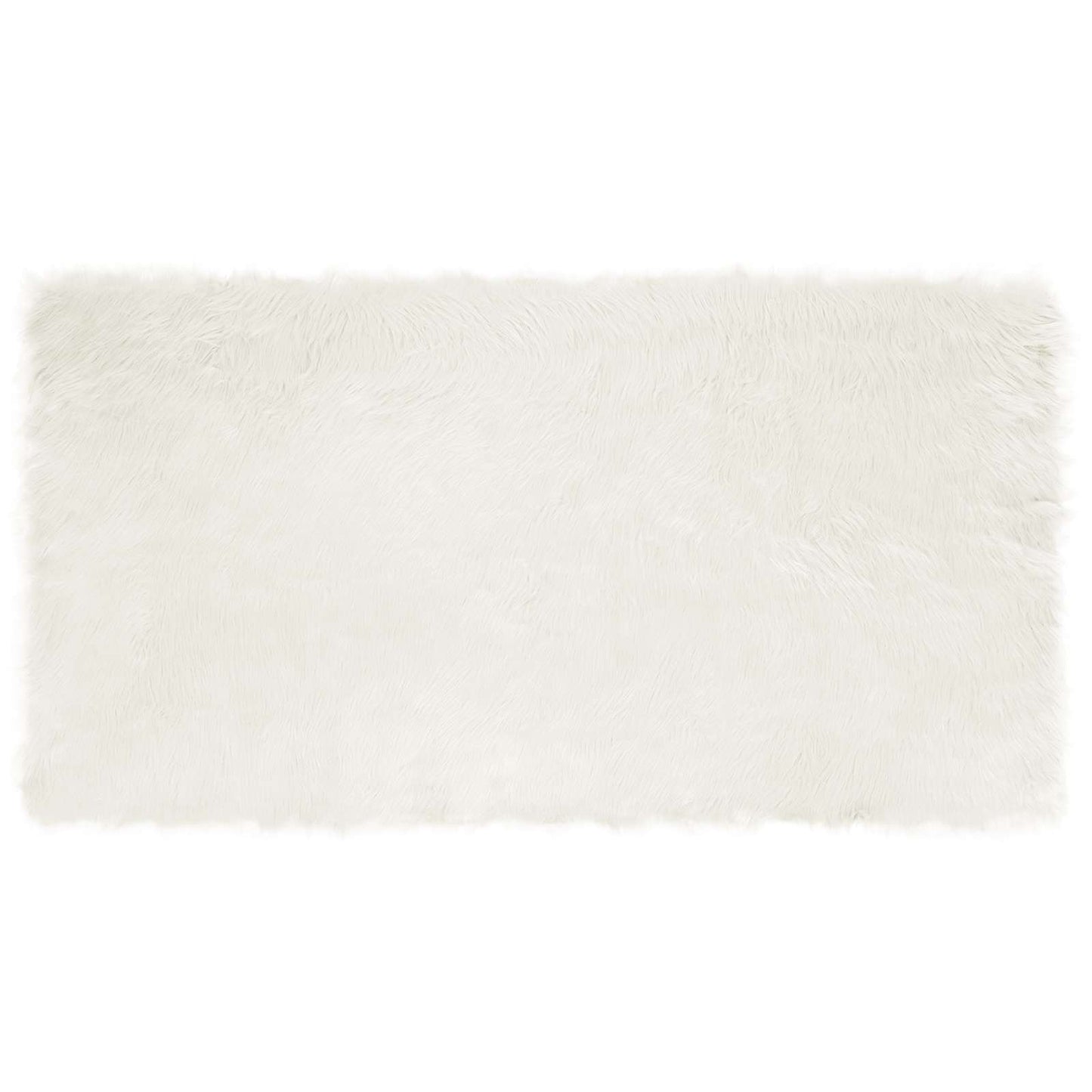 vidaXL Ψεύτικο Δέρμα Προβάτου Χαλί Tafalla Λευκό 80 x 150 cm