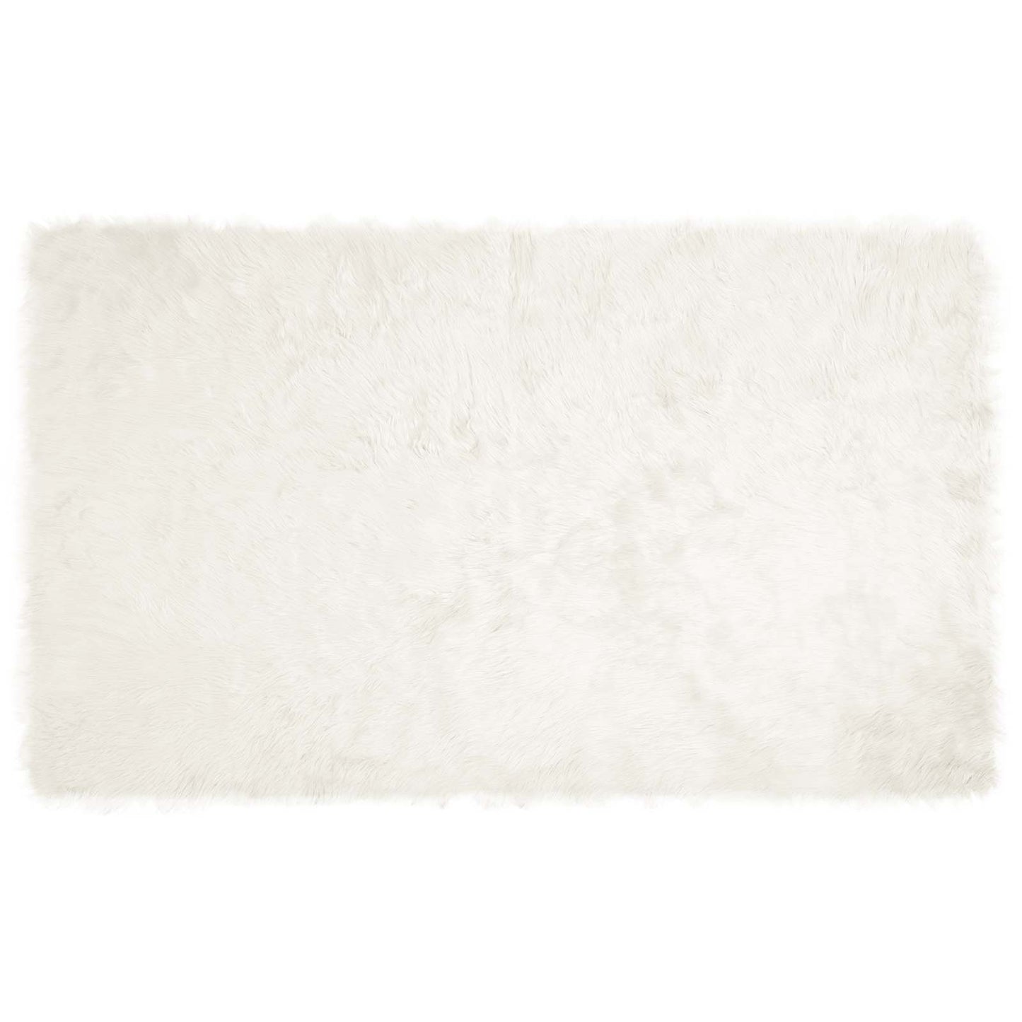 vidaXL Ψεύτικο Δέρμα Προβάτου Χαλί Tafalla Λευκό 100 x 200 cm