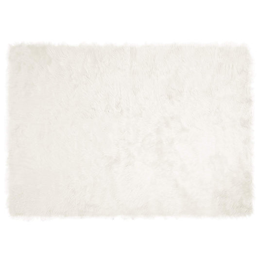 vidaXL Ψεύτικο Δέρμα Προβάτου Χαλί Tafalla Λευκό 240 x 340 εκ.