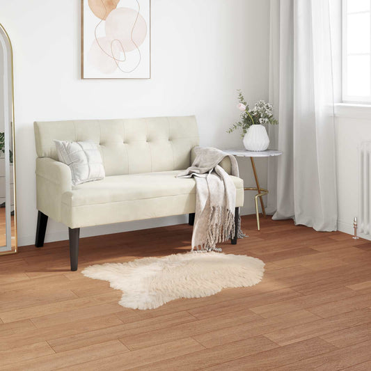 vidaXL Χαλί από τεχνητό πρόβειο δέρμα TAFALLA Μπεζ 80 x 120 cm