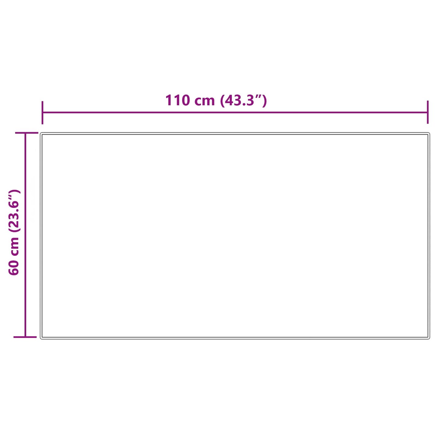 vidaXL Ψεύτικο Δέρμα Προβάτου Χαλί Tafalla Κρεμ 60 x 110 cm