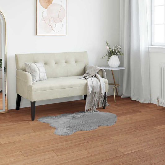 vidaXL Χαλί από τεχνητό πρόβειο δέρμα TAFALLA Γκρι 50 x 80 cm