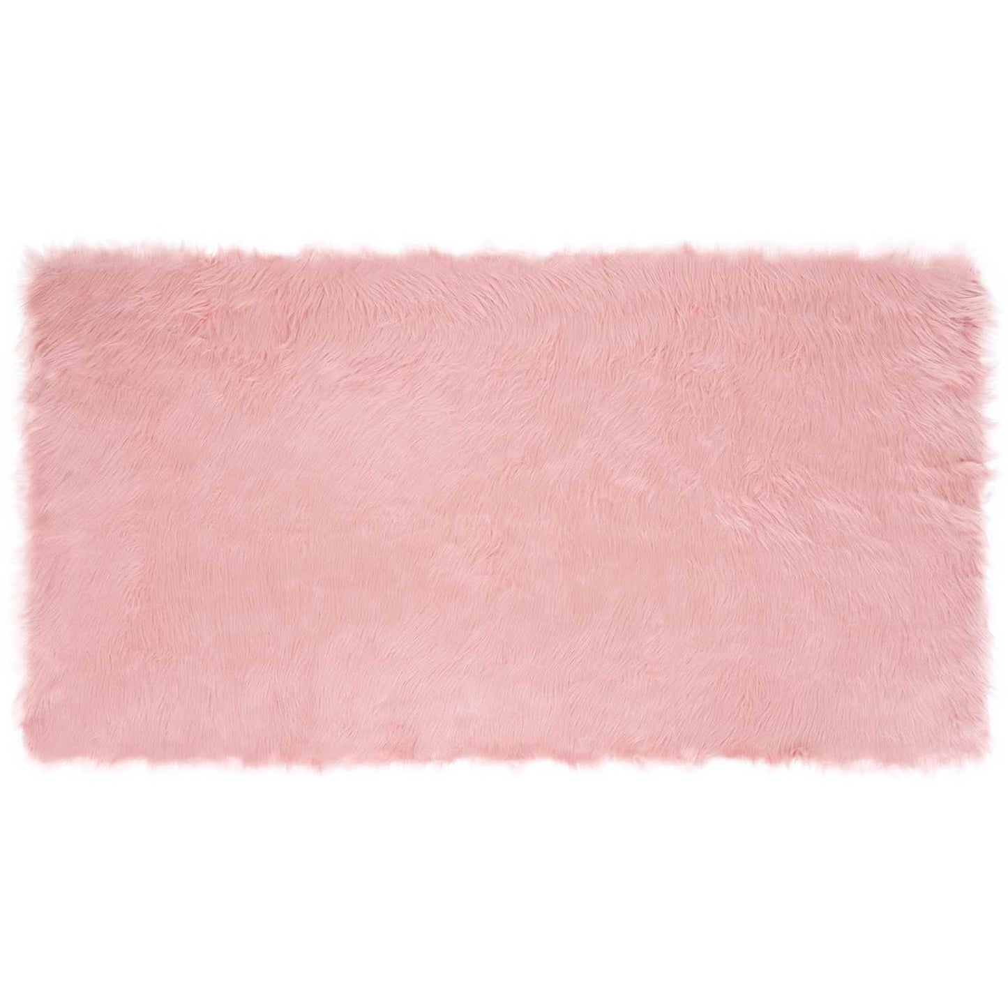 vidaXL Ψεύτικο Δέρμα Προβάτου Χαλί Tafalla Ροζ 80 x 150 cm Πολυεστέρας