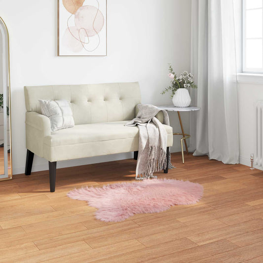 vidaXL Χαλί από τεχνητό πρόβειο δέρμα TAFALLA Ροζ 50 x 80 cm