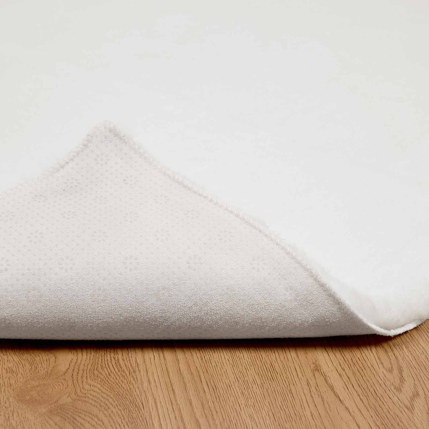 vidaXL Χαλιά Ψεύτικου Κουνελιού Olite Λευκό 80 x 150 cm Πολυεστέρας