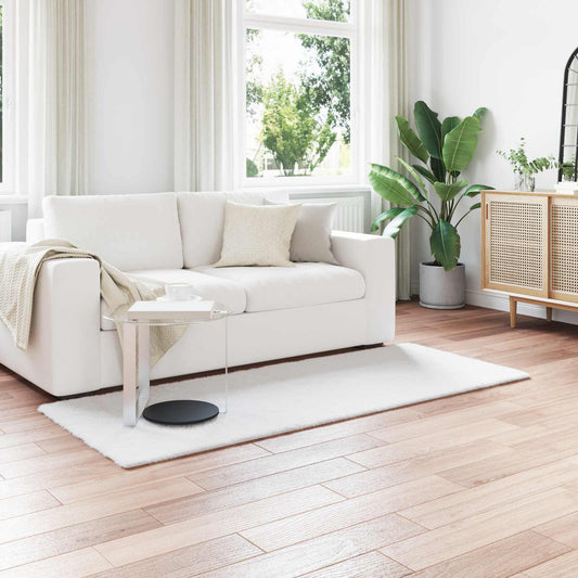 vidaXL Χαλιά Ψεύτικου Κουνελιού Olite Λευκό 80 x 200 cm Πολυεστέρας