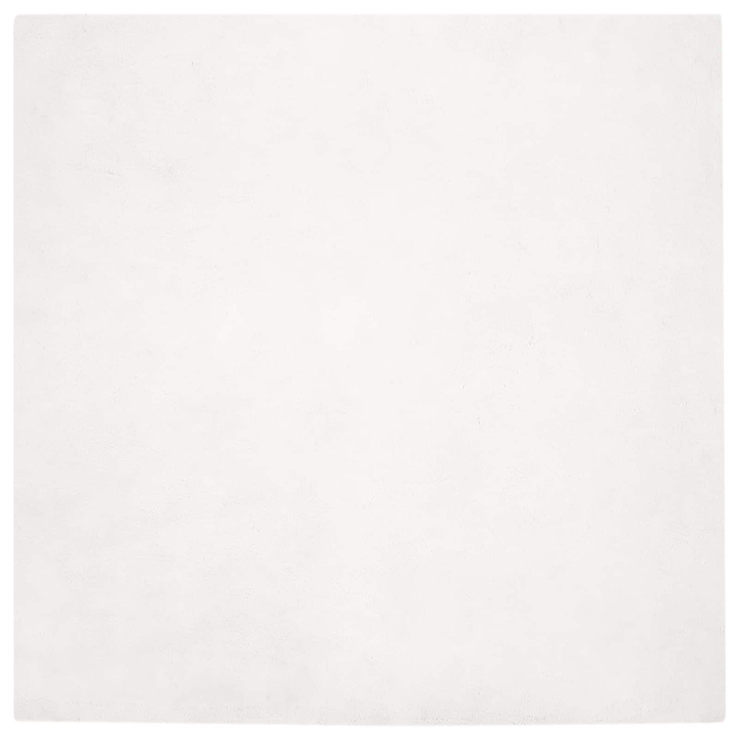 vidaXL Χαλιά Ψεύτικου Κουνελιού Olite Λευκό 240 x 240 cm Πολυεστέρας