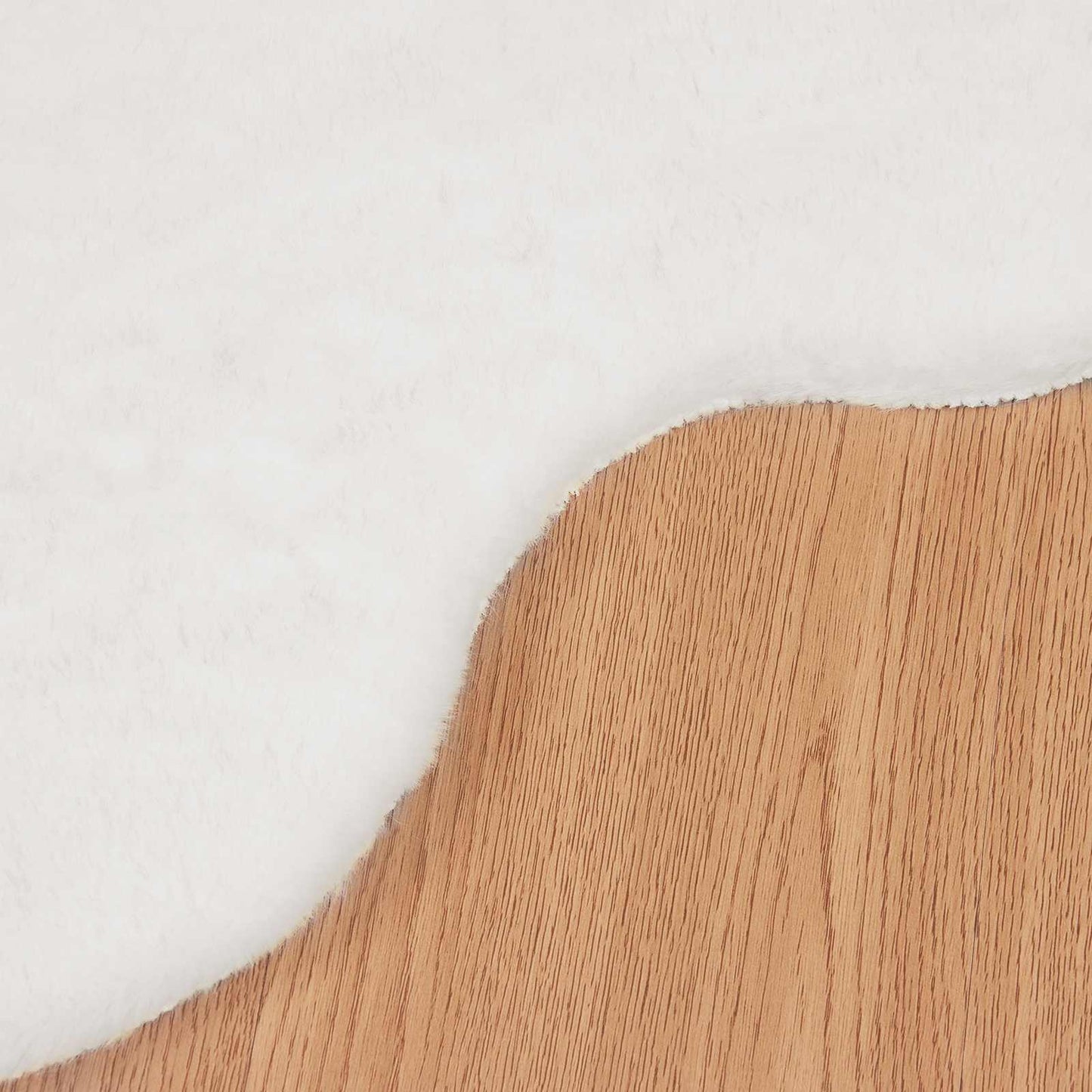 vidaXL Χαλιά Ψεύτικου Κουνελιού Olite Λευκό 60 x 90 cm Πολυεστέρας