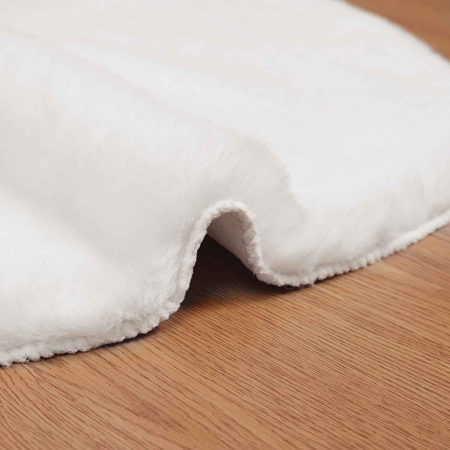 vidaXL Χαλιά Ψεύτικου Κουνελιού Olite Λευκό 80 x 120 cm Πολυεστέρας