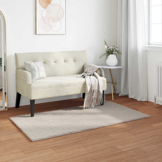 vidaXL Χαλιά Ψεύτικου Κουνελιού Olite Μπεζ 60 x 110 cm Πολυεστέρας