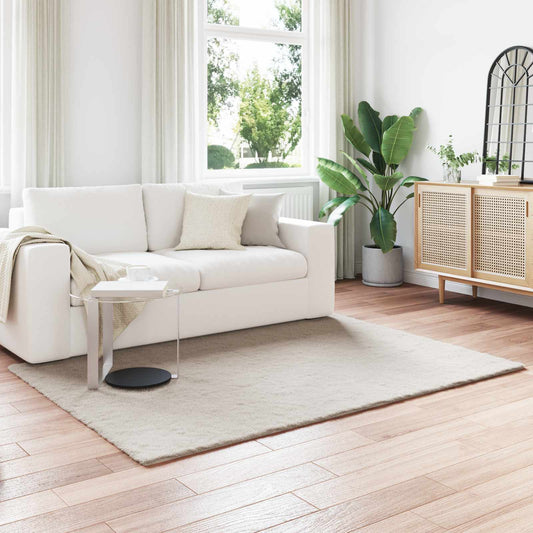 vidaXL Χαλιά Ψεύτικου Κουνελιού Olite Μπεζ 160 x 230 cm Πολυεστέρας