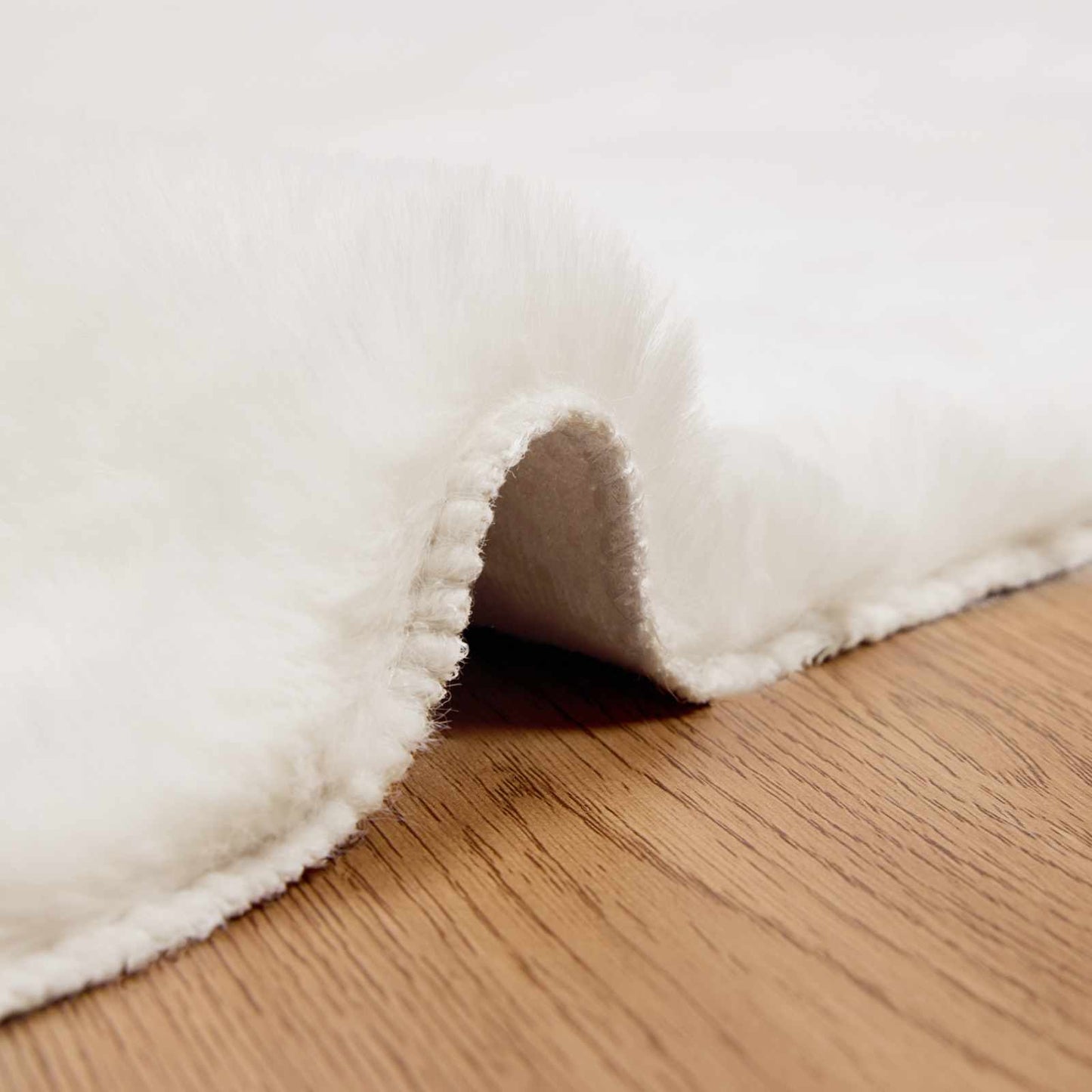 vidaXL Χαλιά Ψεύτικου Κουνελιού Olite Κρεμ 60 x 110 cm Πολυεστέρας