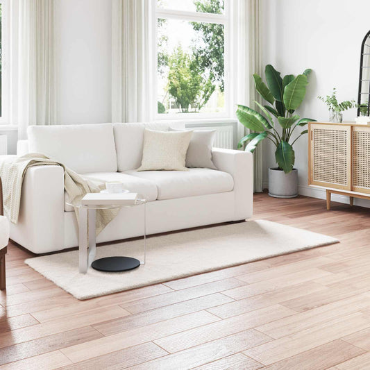 vidaXL Χαλιά Ψεύτικου Κουνελιού Olite Κρεμ 80 x 200 cm Πολυεστέρας