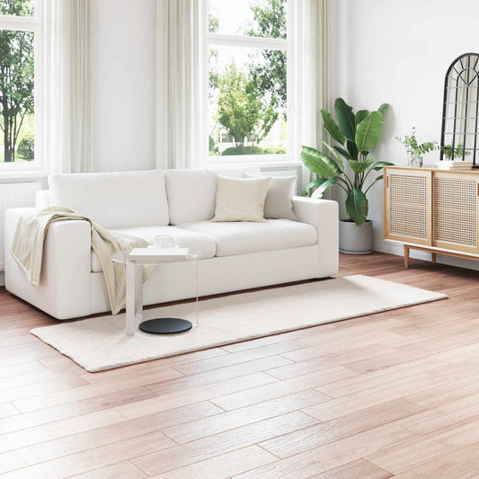 vidaXL Χαλιά Ψεύτικου Κουνελιού Olite Κρεμ 80 x 250 cm Πολυεστέρας