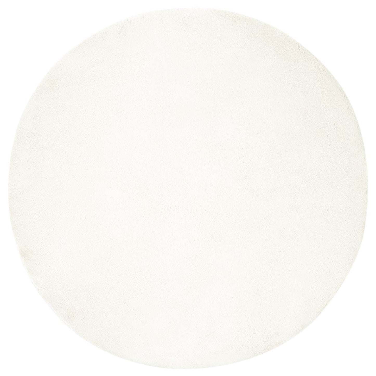 vidaXL Χαλιά Ψεύτικου Κουνελιού Olite Κρεμ Ø 160 εκ. Πολυεστέρας