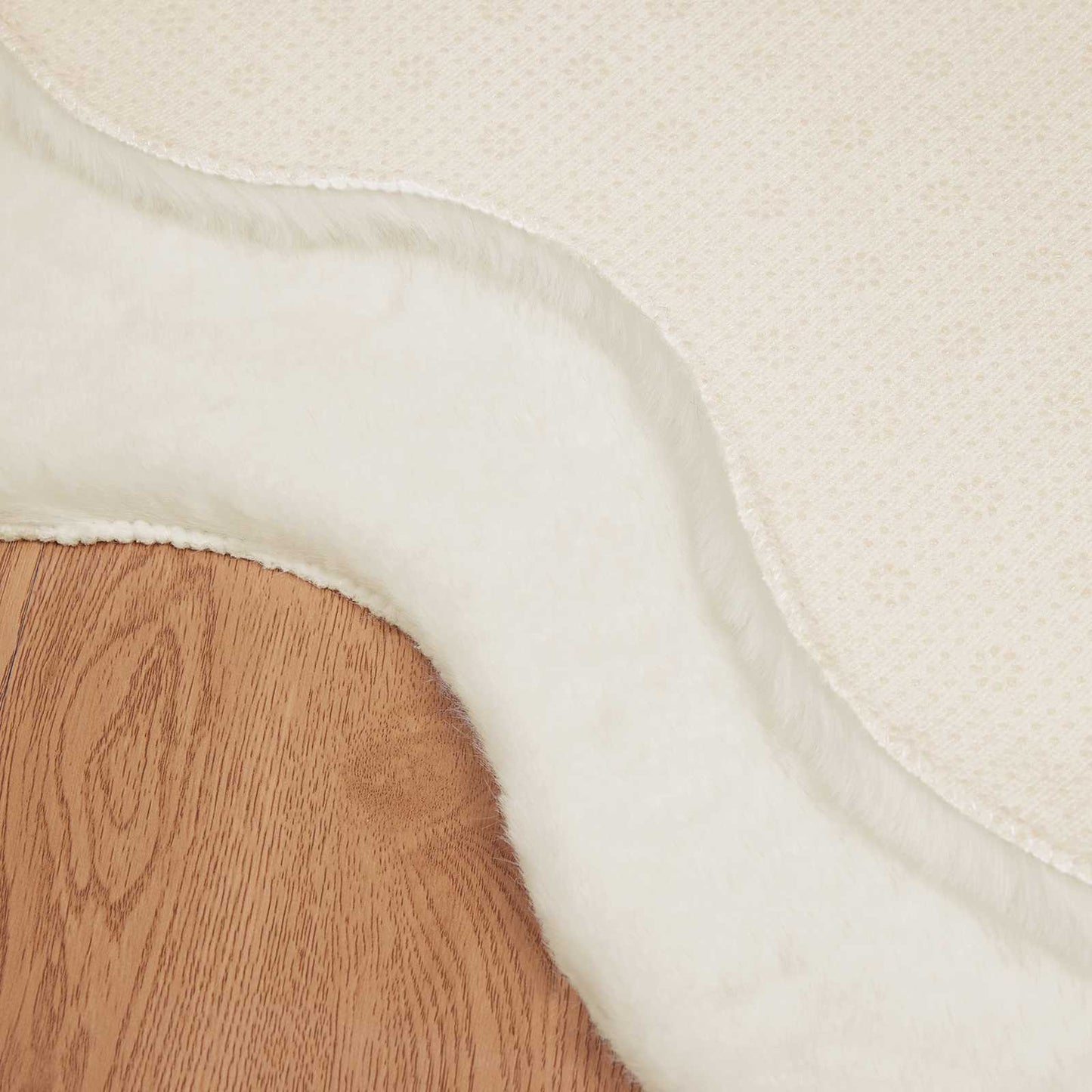 vidaXL Χαλιά Ψεύτικου Κουνελιού Olite Κρεμ 80 x 120 cm Πολυεστέρας