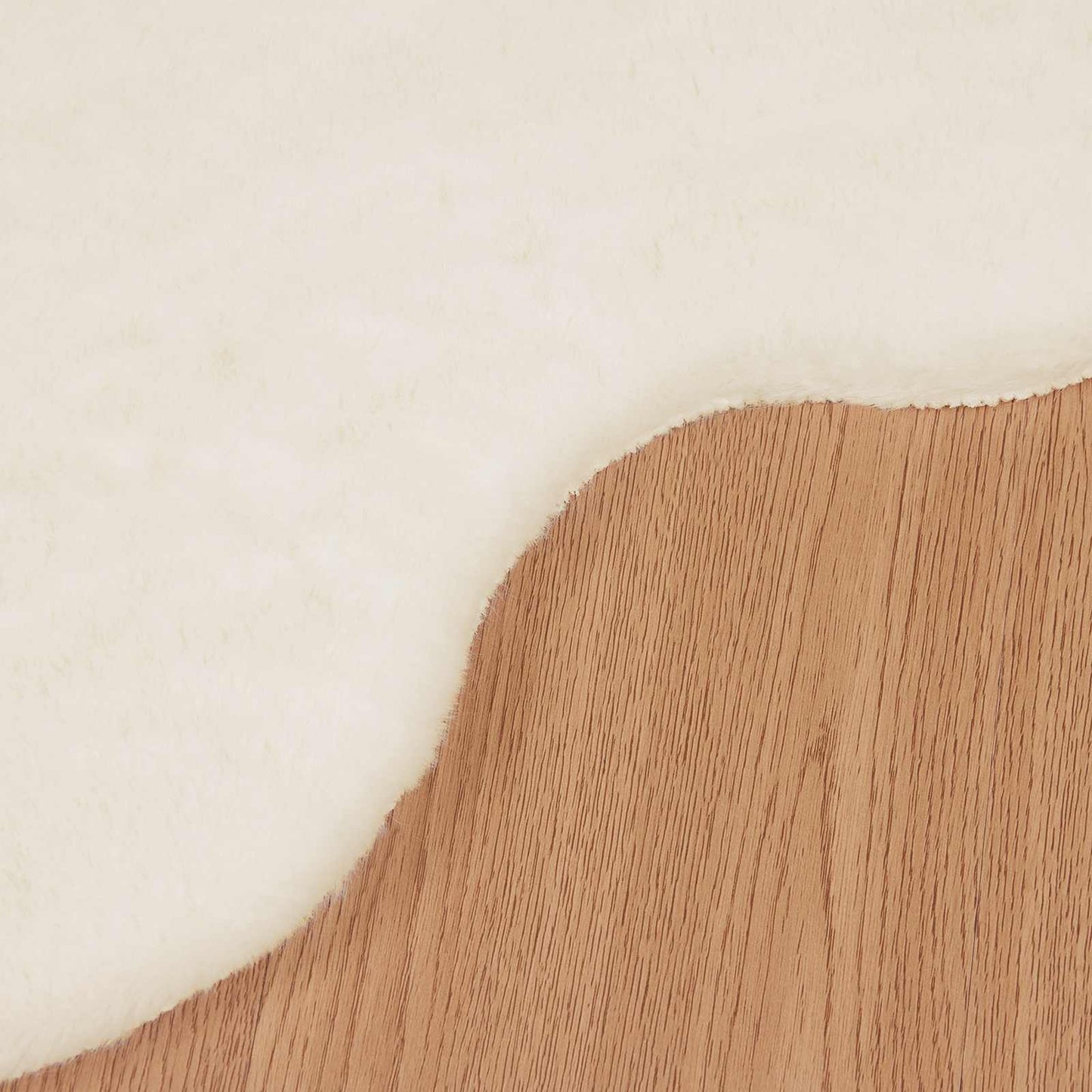 vidaXL Χαλιά Ψεύτικου Κουνελιού Olite Κρεμ 80 x 120 cm Πολυεστέρας