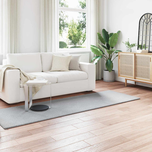 vidaXL Χαλιά Ψεύτικου Κουνελιού Olite Γκρι 80 x 250 cm Πολυεστέρας