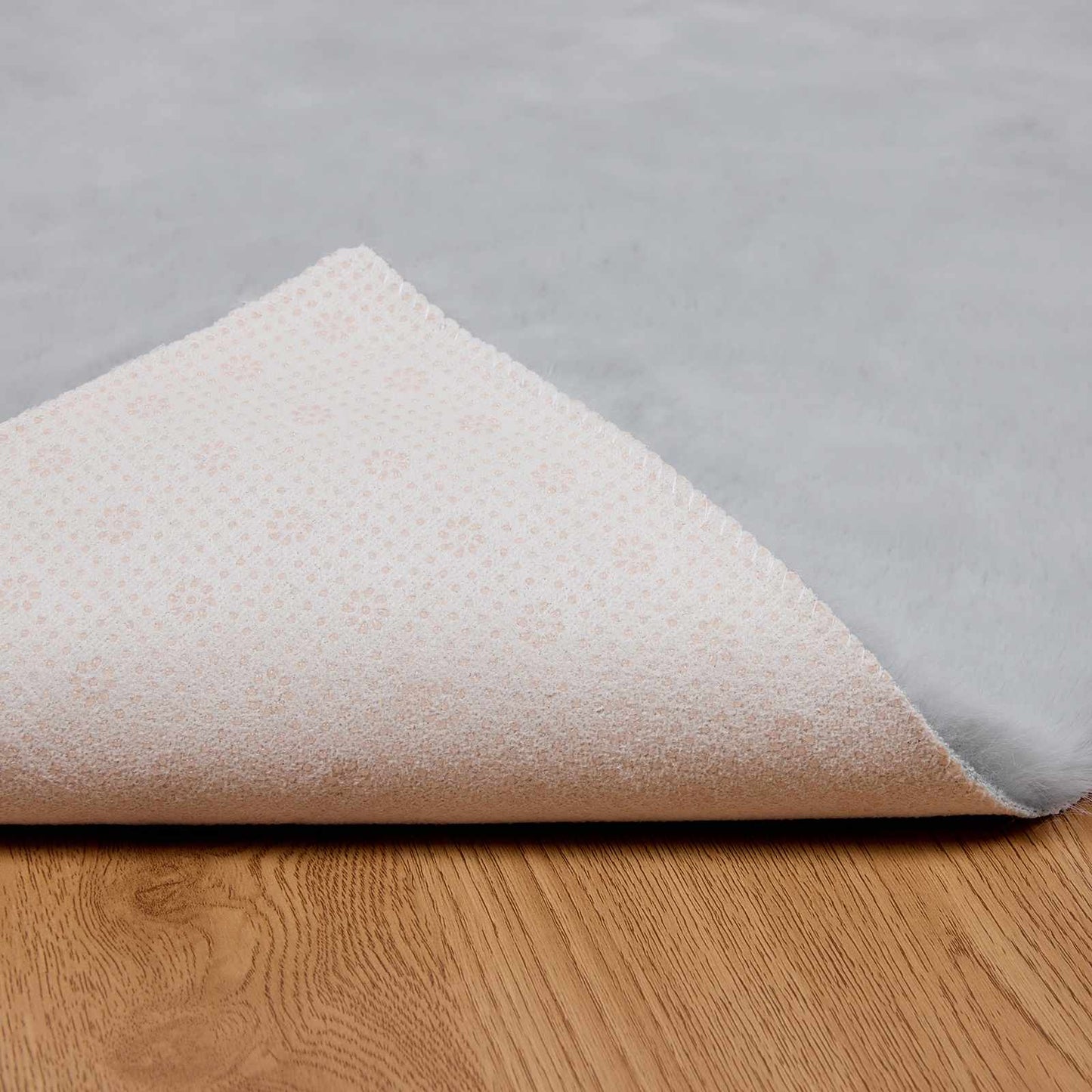 vidaXL Χαλιά Ψεύτικου Κουνελιού Olite Γκρι 140 x 200 cm Πολυεστέρας