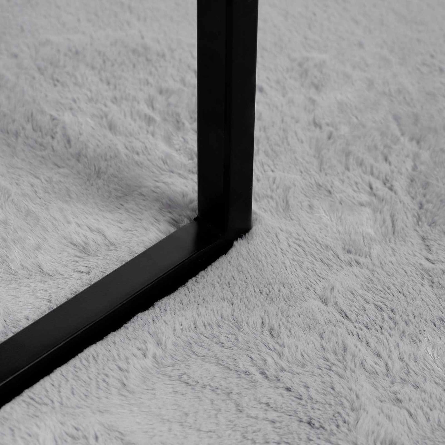 vidaXL Χαλιά Ψεύτικου Κουνελιού Olite Γκρι 60 x 90 cm Πολυεστέρας