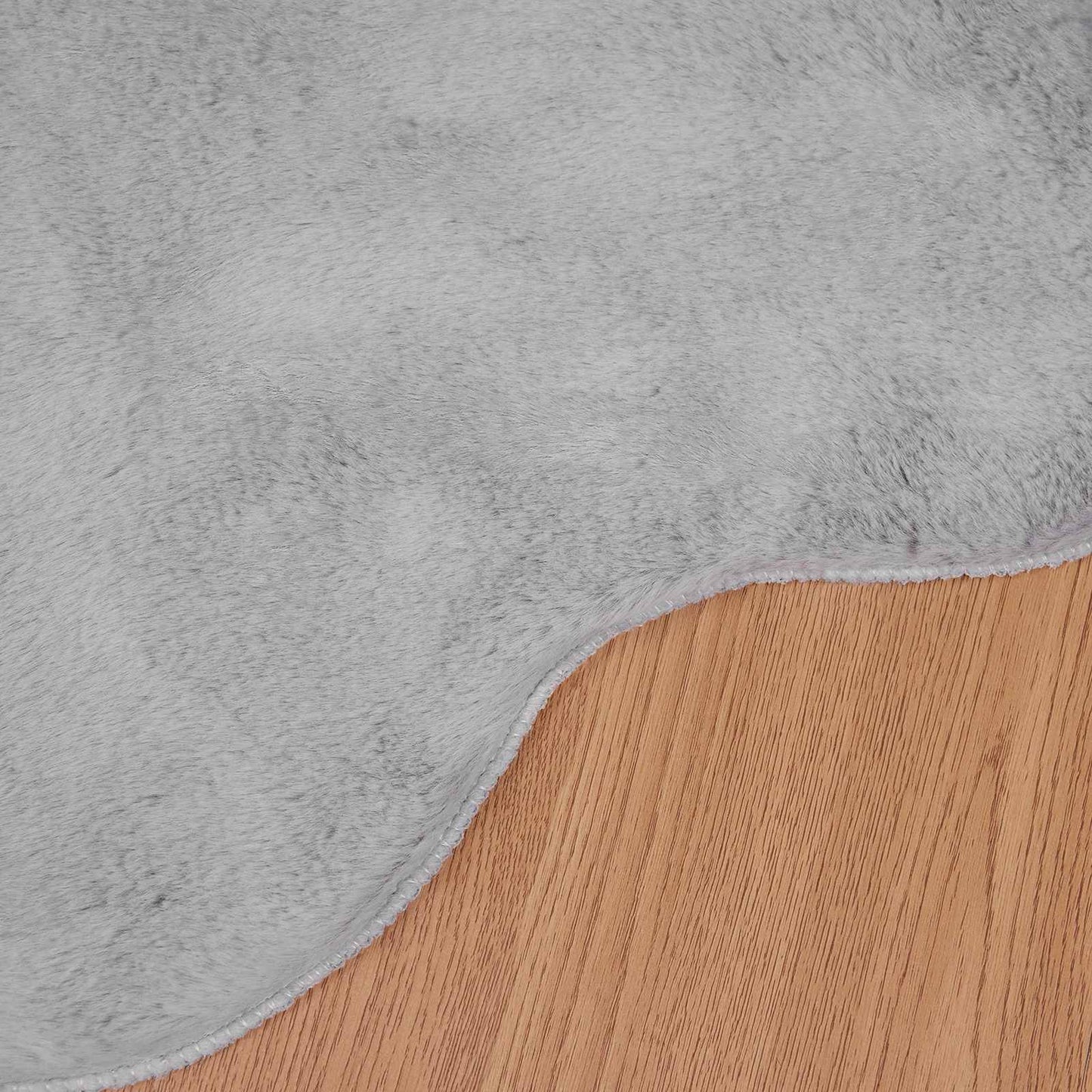 vidaXL Χαλιά Ψεύτικου Κουνελιού Olite Γκρι 80 x 120 cm Πολυεστέρας