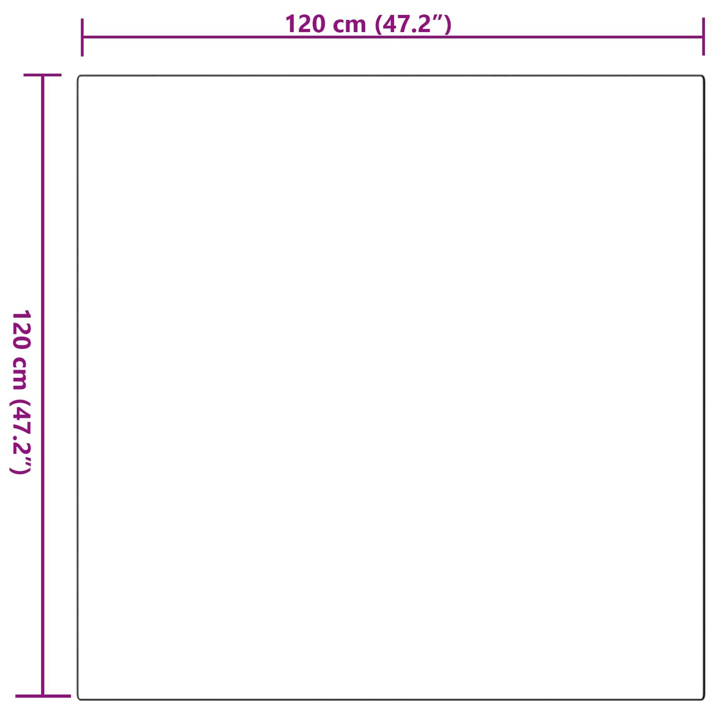 vidaXL Χαλιά Ψεύτικου Κουνελιού Olite Ροζ 120 x 120 cm Πολυεστέρας