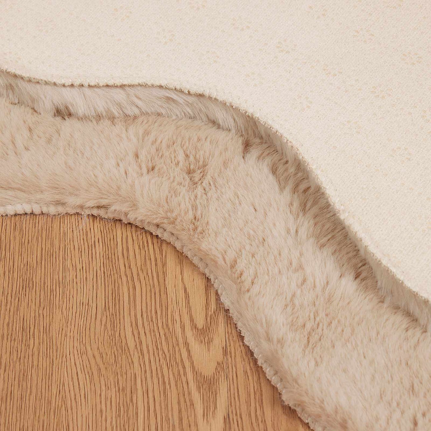 vidaXL Χαλιά Ψεύτικου Κουνελιού Olite Taupe 50 x 80 cm Πολυεστέρας