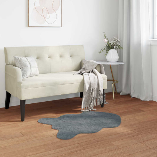 vidaXL Χαλιά Ψεύτικου Κουνελιού Olite Ανθρακί 60 x 90 cm Πολυεστέρας