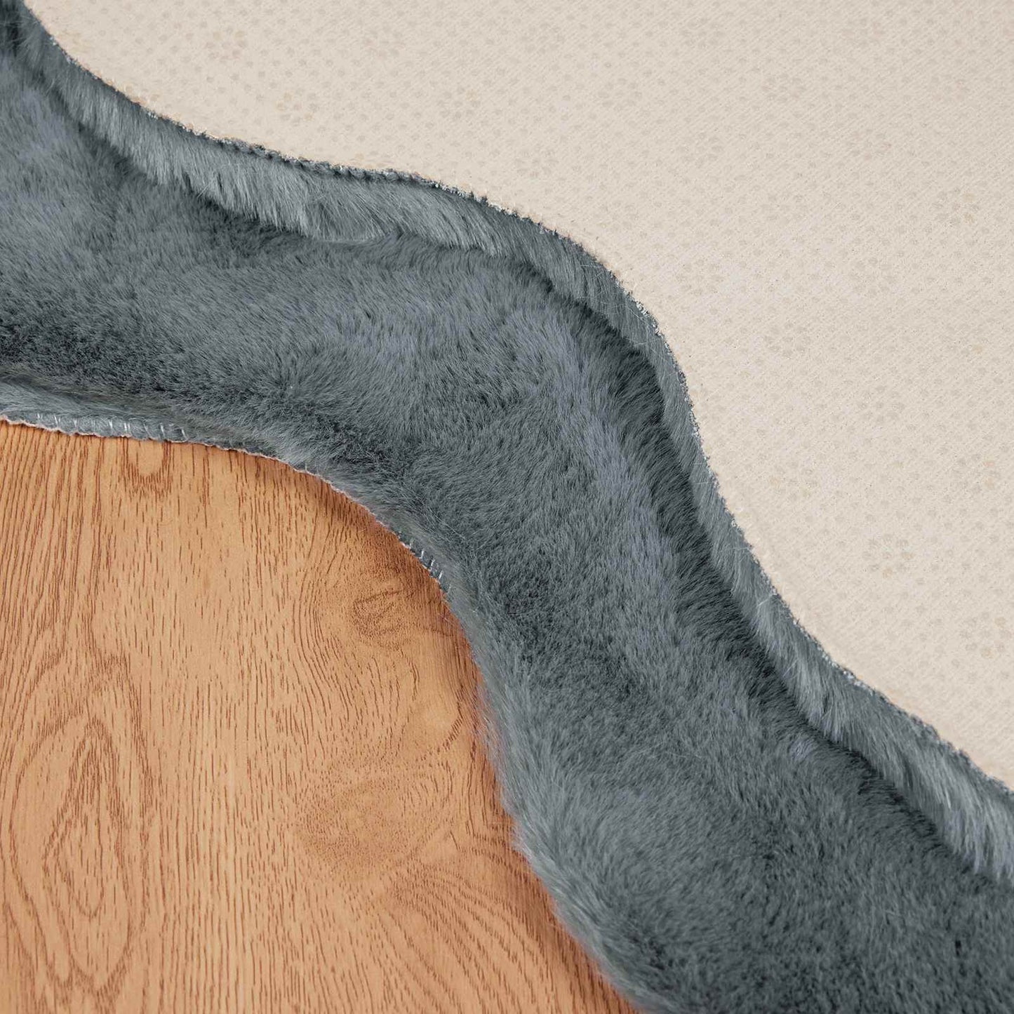 vidaXL Χαλιά Ψεύτικου Κουνελιού Olite Ανθρακί 80 x 120 cm Πολυεστέρας