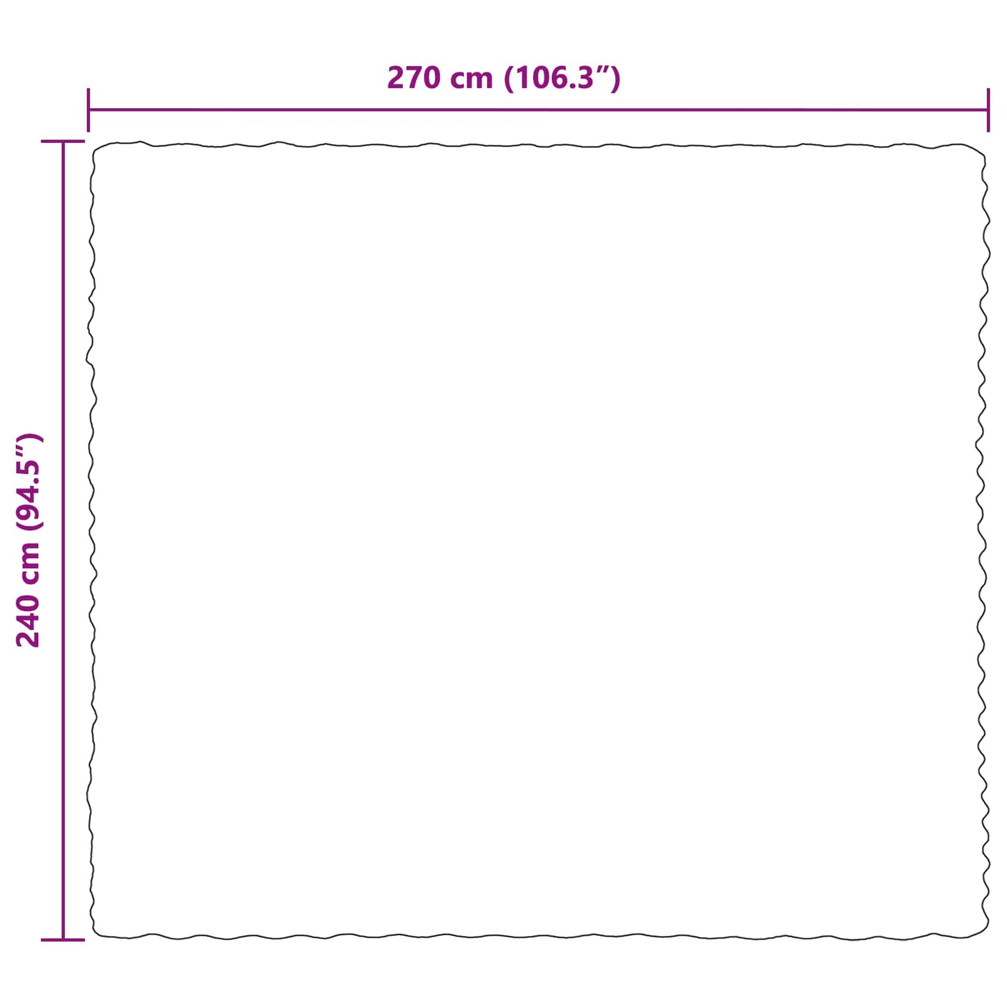 vidaXL Ψεύτικη κουβέρτα από κουνέλι 4 pcs Γκρι 240 x 270 εκ.