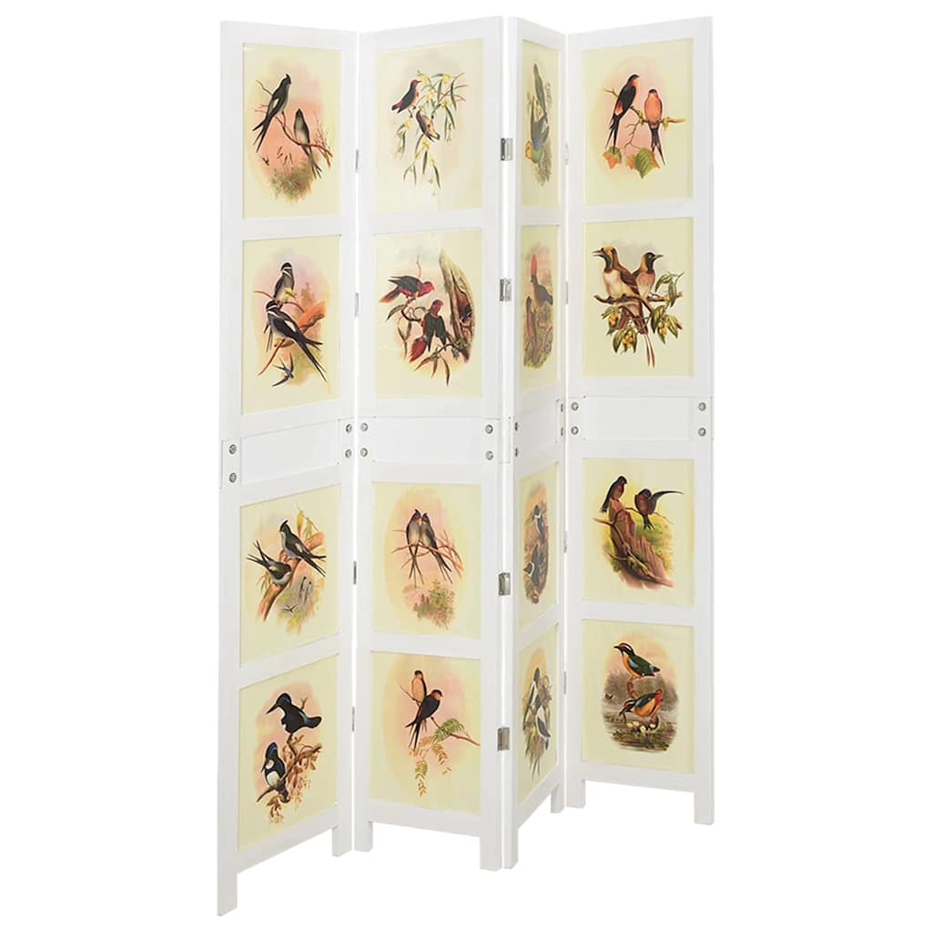 vidaXL Ρομδιβίδερ Πάνελ Λευκό 141,5 x 165 εκ. MDF