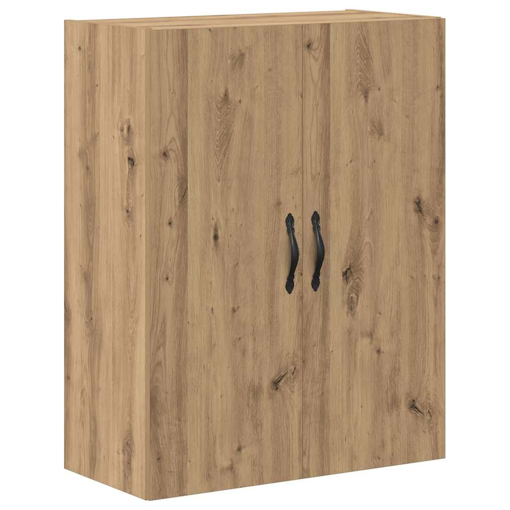 vidaXL Highboard 2 pcs Artisan Oak Μηχανική ξυλεία και γυαλί
