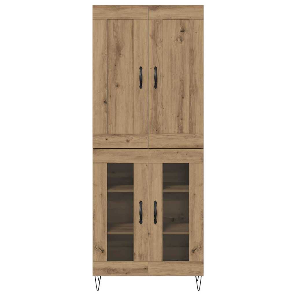 vidaXL Highboard Artisan Oak 69,5 x 34 x 180 εκ. Επεξεργασμένο ξύλο