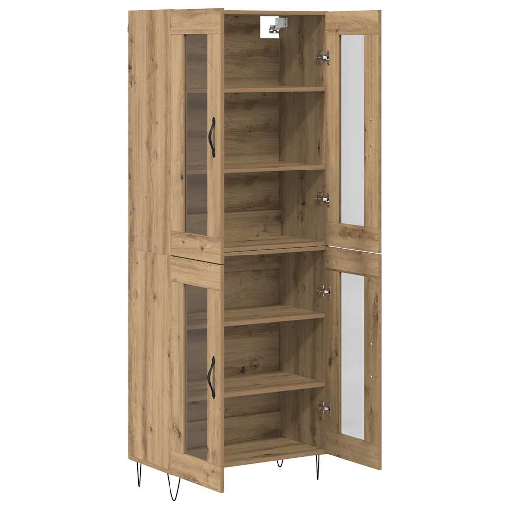 vidaXL Highboard Artisan Oak 69,5 x 34 x 180 εκ. Επεξεργασμένο ξύλο