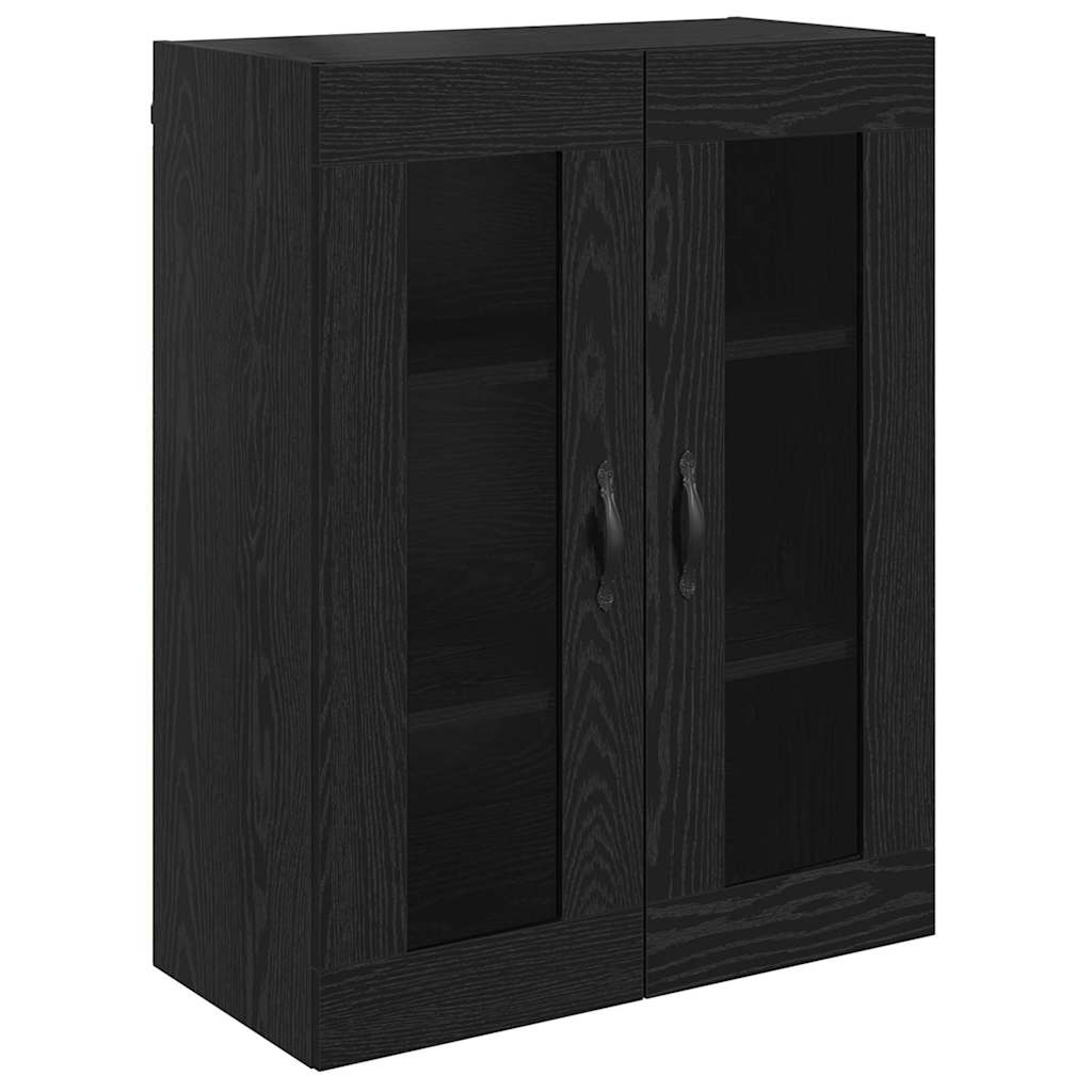 vidaXL Highboard Μαύρη Οξυά 69,5 x 34 x 180 εκ. Επεξεργασμένο ξύλο