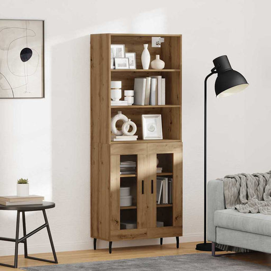 vidaXL Highboard Artisan Oak 69,5 x 34 x 180 εκ.