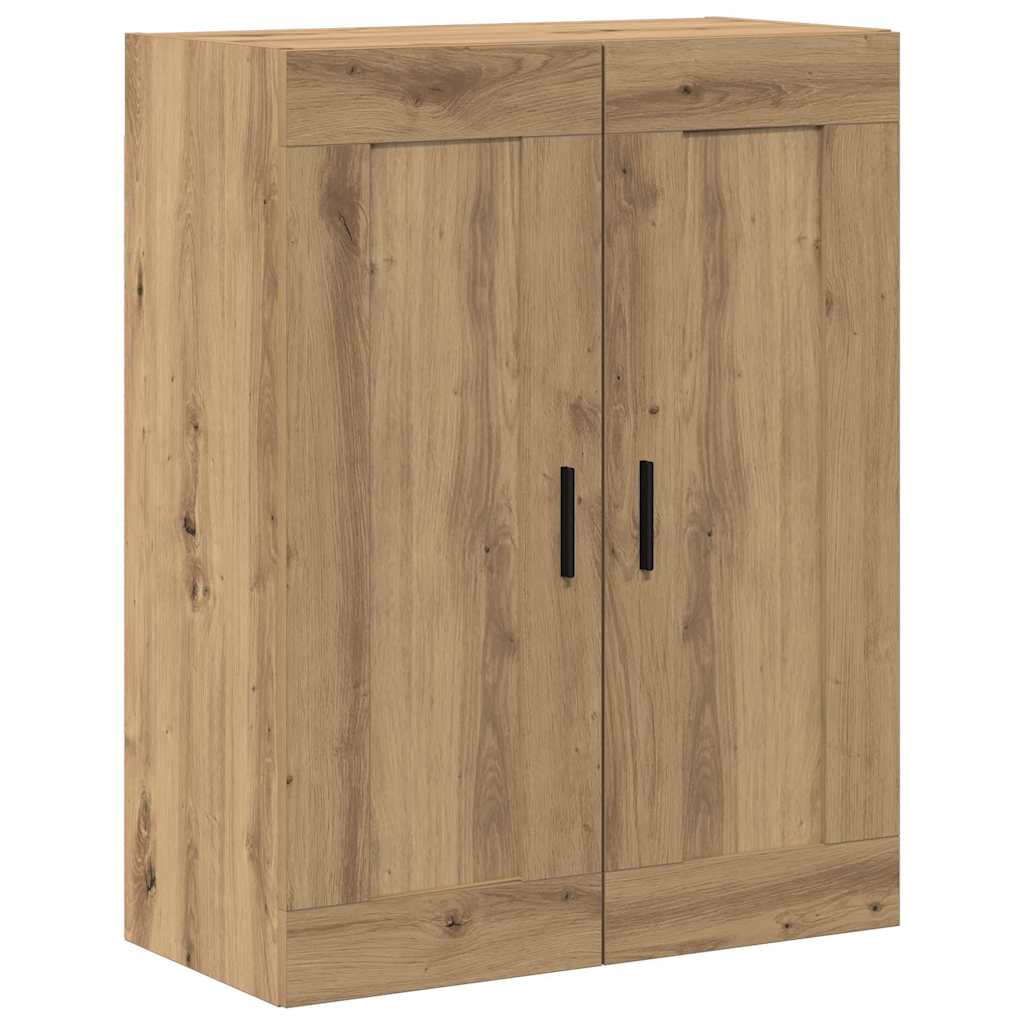 vidaXL Highboard 2 pcs Artisan Oak Σύνθετο Ξύλο και Γυαλί