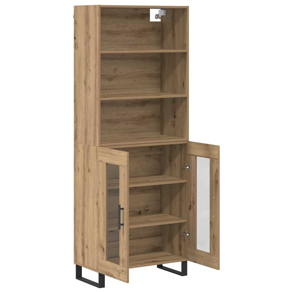 vidaXL Highboard Artisan Oak 69,5 x 34 x 180 εκ. Επεξεργασμένο ξύλο