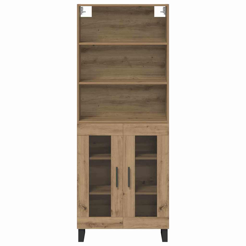 vidaXL Highboard Artisan Oak 69,5 x 34 x 180 εκ. Επεξεργασμένο ξύλο