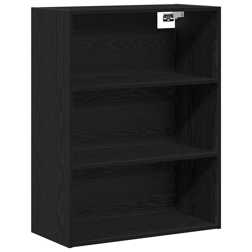 vidaXL Highboard Μαύρη Οξυά 69,5 x 34 x 180 εκ. Επεξεργασμένο ξύλο